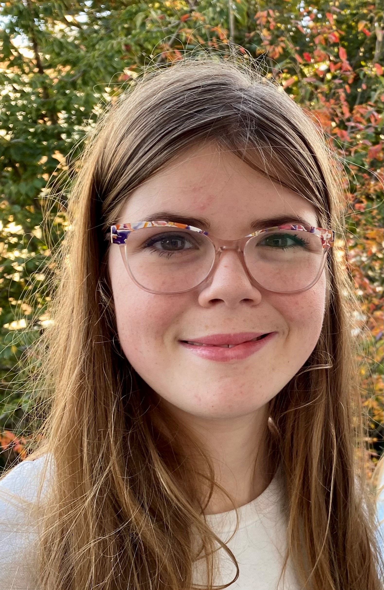 Portretfoto van Norah met CVI Portretfoto van Norah met CVI