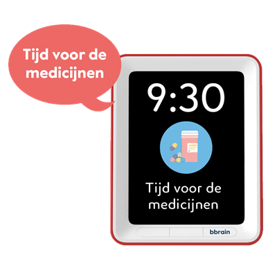 Basic Sprekende Kalenderklok die de melding "Tijd voor de medicijnen"
uitspreekt